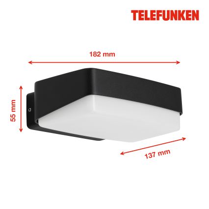 Telefunken 312205TF - Applique murale LED extérieure LED/14W/230V IP44