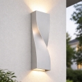 Telefunken 312704TF - Applique murale LED extérieure 2xLED/5,5W/230V IP44 argent