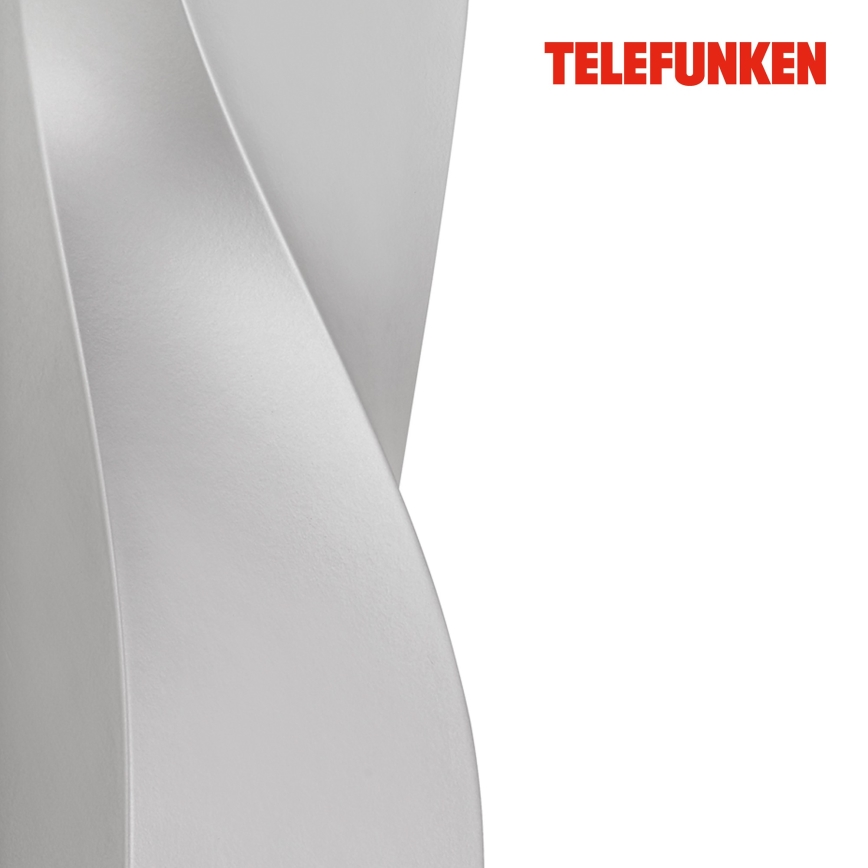 Telefunken 312704TF - LED Wandlamp voor buiten 2xLED/5,5W/230V IP44 zilver