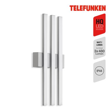 Telefunken 313104TF - LED Wandlamp voor buiten 3xLED/4W/230V IP44