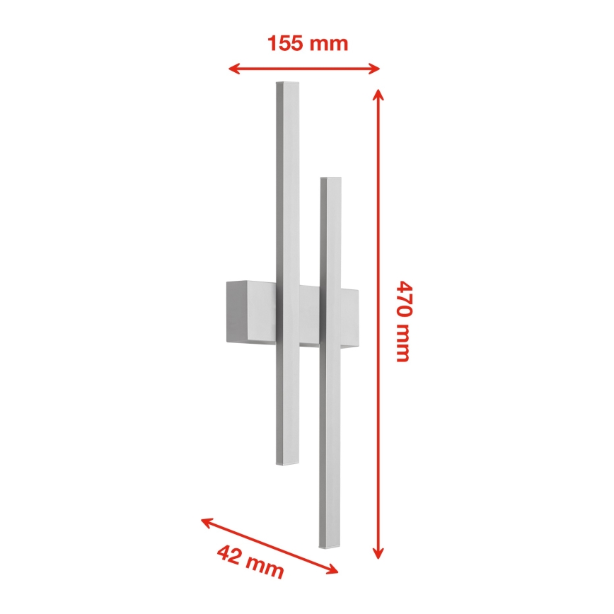 Telefunken 313204TF - Applique murale d'extérieur LED 2xLED/4W/230V 4000K IP44