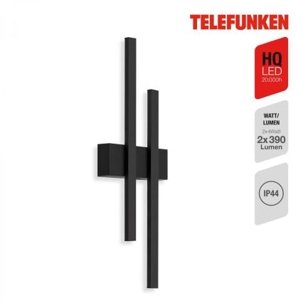 Telefunken 313205TF - LED buitenwandlamp 2xLED/4W/230V 4000K IP44