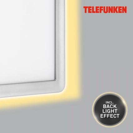 Telefunken 313604TF - LED Wandlamp voor buiten LED/16W/230V IP44 zilver