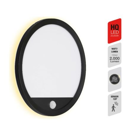 Telefunken 313705TF - Apllique murale d’extérieur LED avec détecteur LED/15W/230V IP44