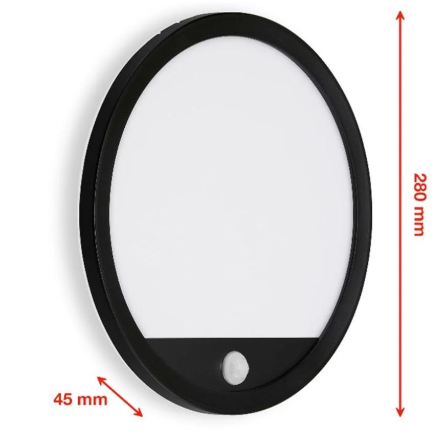 Telefunken 313705TF - Apllique murale d’extérieur LED avec détecteur LED/15W/230V IP44