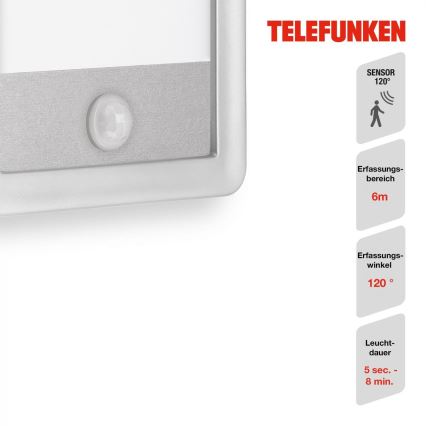 Telefunken 313904TF - LED Applique murale extérieure avec détecteur LED/16W/230V IP44