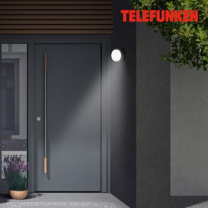 Telefunken 315305TF - Applique murale extérieure avec détecteur LED/12W/230V IP44 noir