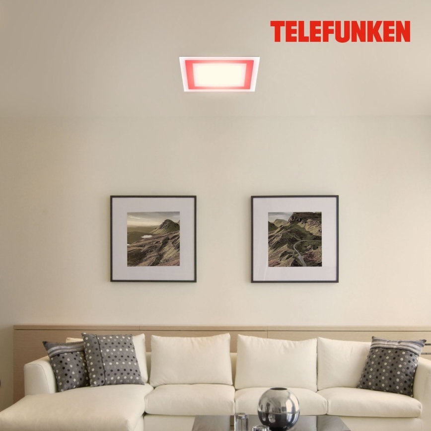 Telefunken 318806TF - LED RGBW Dimbare plafondlamp LED/24W/230V 3000-6500K + afstandsbediening