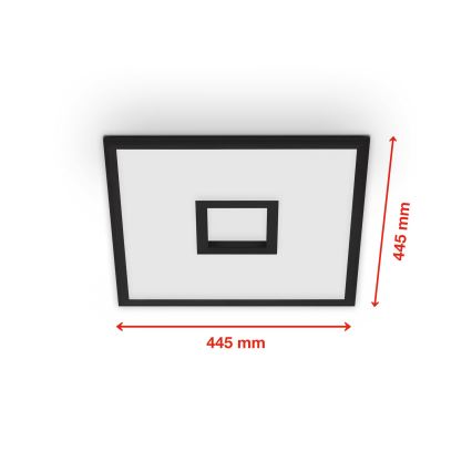 Telefunken 319405TF - LED RGBW Luminaire à intensité variable LED/24W/230V 2700-6500K noir + télécommande