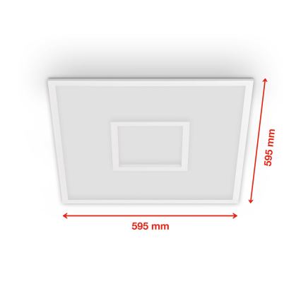 Telefunken 319506TF - RGBW dimbare plafondlamp LED/36W/230V 2700-6500K wit + afstandsbediening