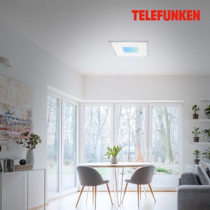 Telefunken 319704TF - Dimbare LED RGB plafondlamp LED/24W/230V 3000-6500K + afstandsbediening