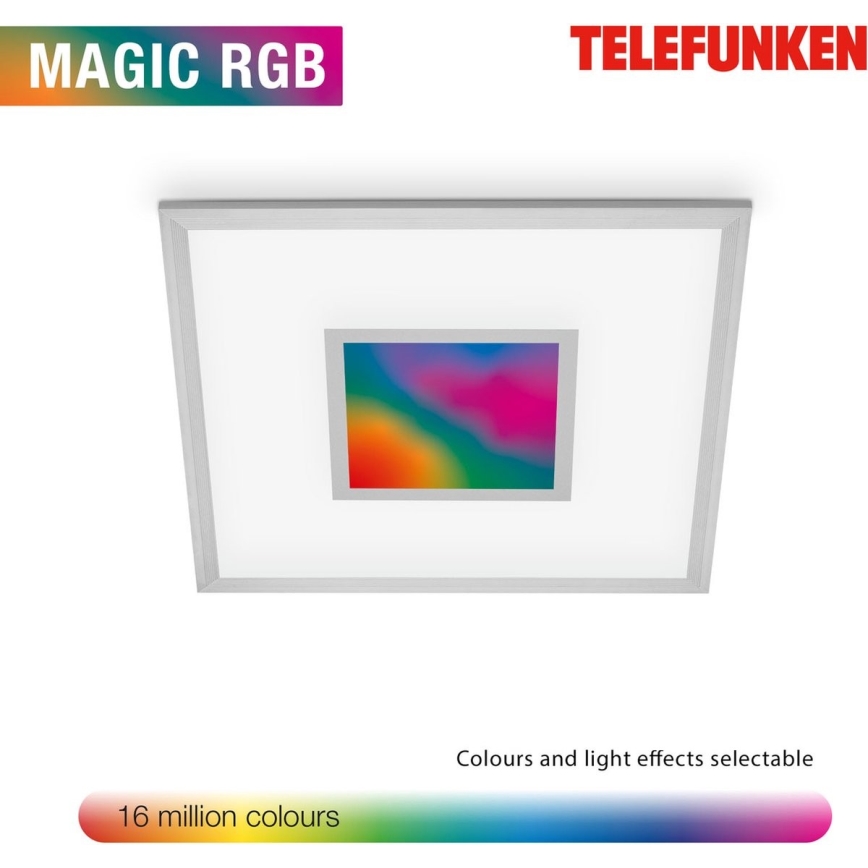 Telefunken 319704TF - Dimbare LED RGB plafondlamp LED/24W/230V 3000-6500K + afstandsbediening