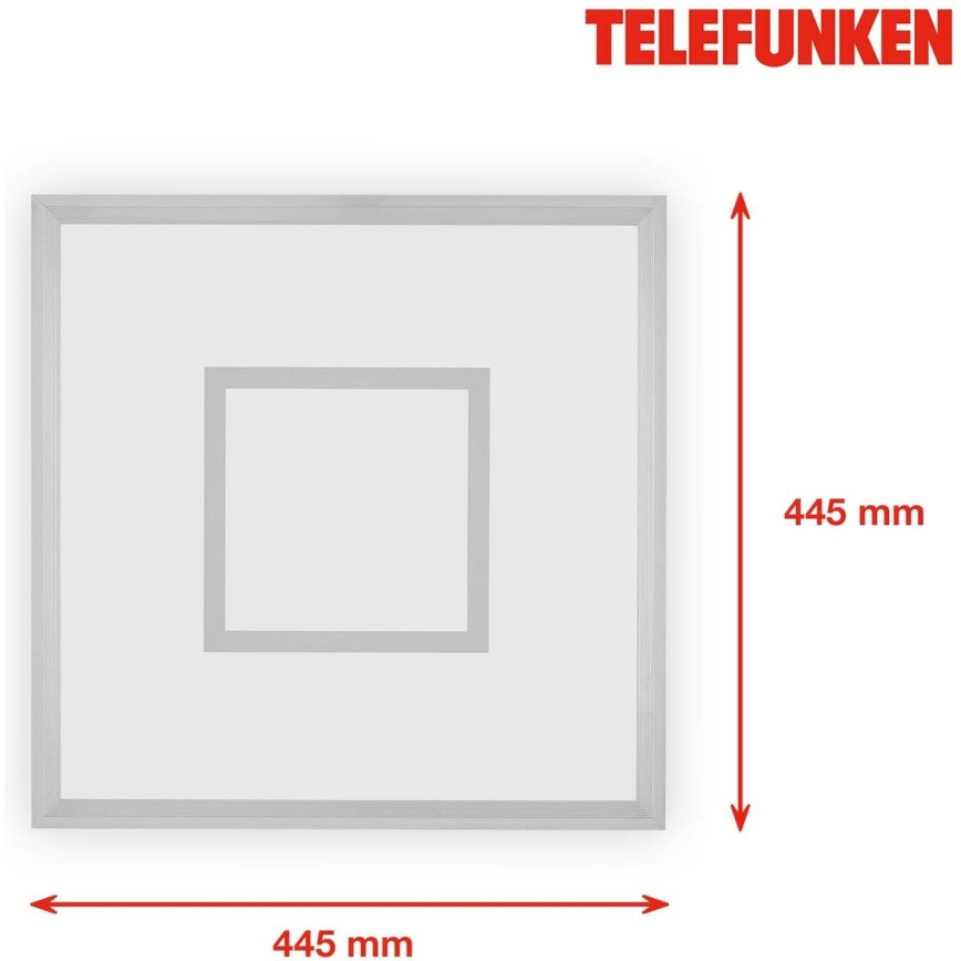 Telefunken 319704TF - Dimbare LED RGB plafondlamp LED/24W/230V 3000-6500K + afstandsbediening