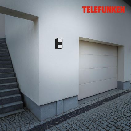 Telefunken 321005TF - Wandlamp voor buiten 1xE27/12W/230V IP44 zwart