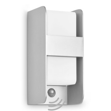 Telefunken 321104TF - Wandlamp voor buiten met sensor 1xE27/12W/230V IP44 wit