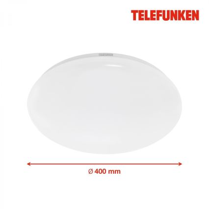 Telefunken 601306TF - LED Badkamer plafondlamp met sensor LED/20W/230V IP44 diameter 40 cm