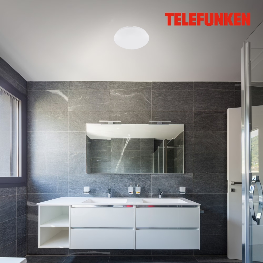Telefunken 602006TF - LED Badkamer plafondlamp met sensor LED/15W/230V IP44 4000K