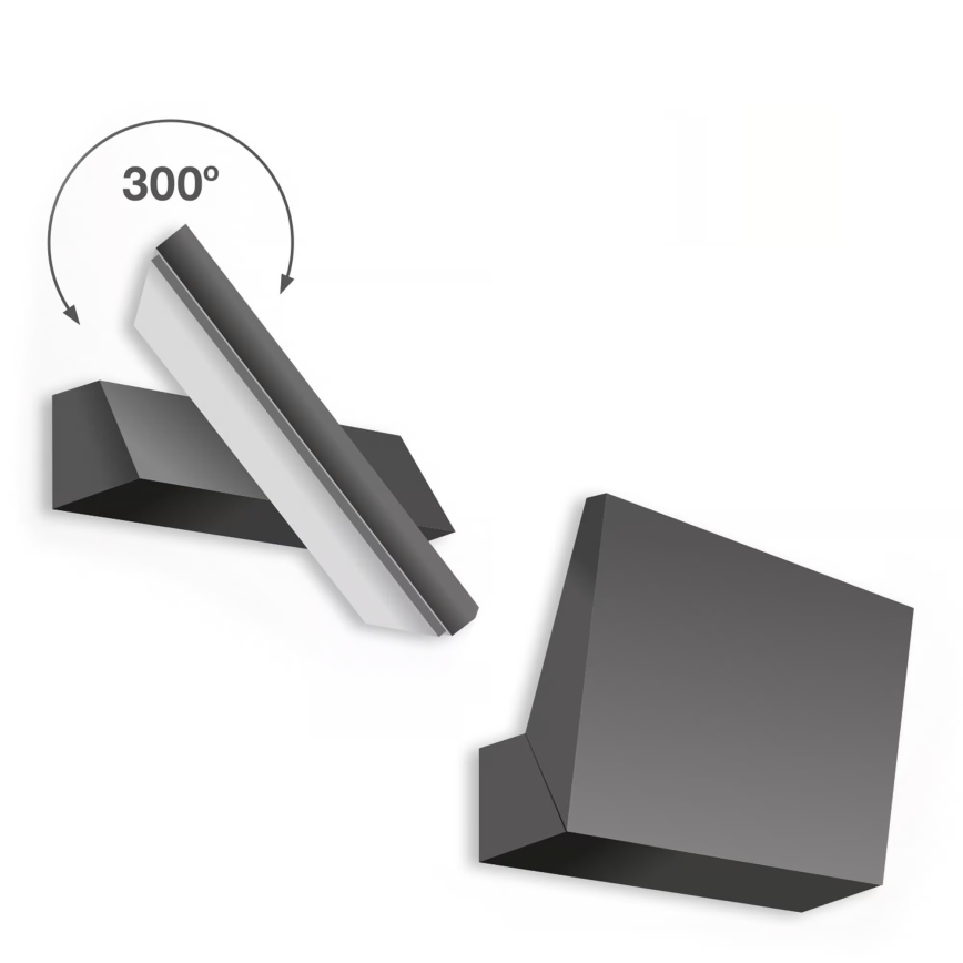 Telefunken - Applique murale extérieure LED/10W/230V IP44 noire