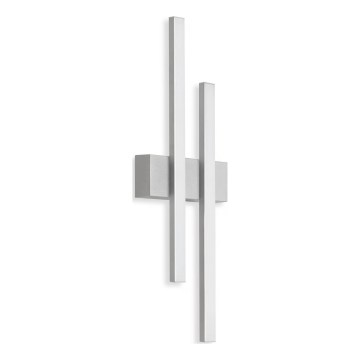 Telefunken - Applique murale LED d'extérieur 2xLED/4W/230V 4000K IP44 argentée