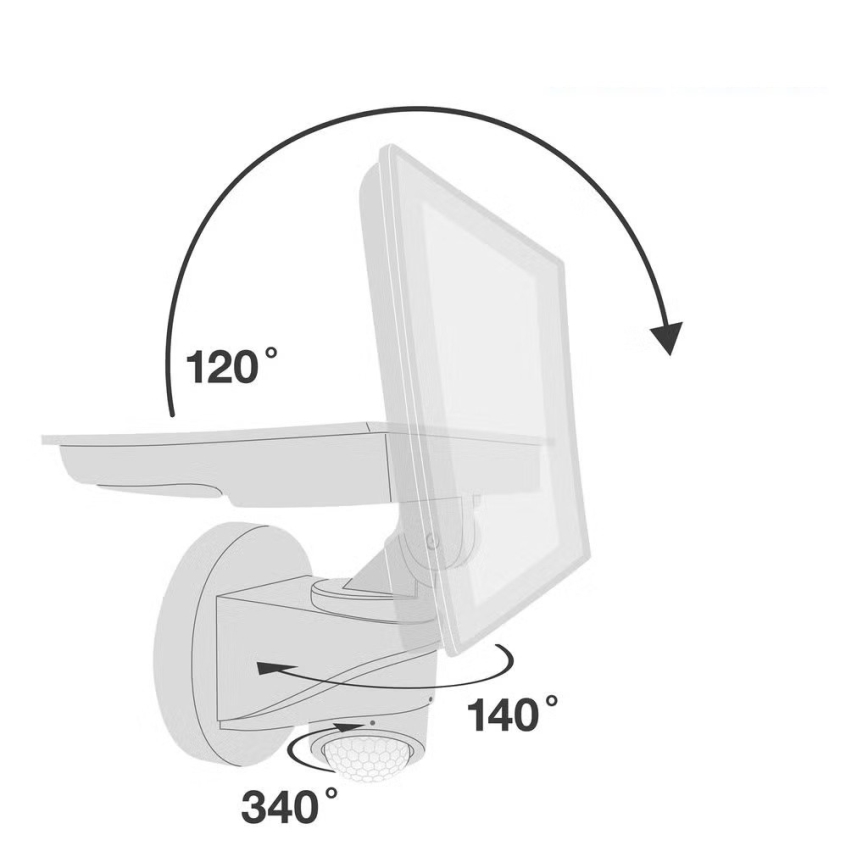 Telefunken - LED-schijnwerper met sensor LED/20W/230V