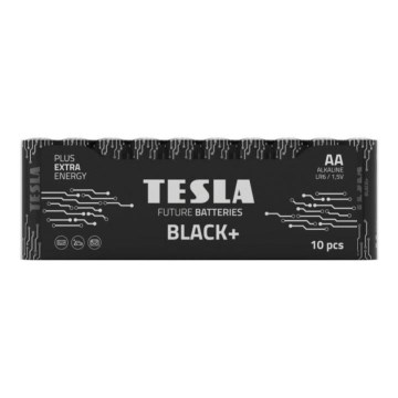 Tesla Batteries - 10 st. Alkaline batterij AA BLACK+ 1,5V