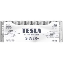 Tesla Batteries - 10 st. Alkaline batterij AA SILVER+ 1,5V