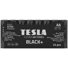 Tesla Batteries - 24 pce Pile alcaline AA BLACK+ 1,5V