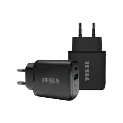 TESLA Electronics - Adaptateur de chargeur rapide Power Delivery 25 W noir