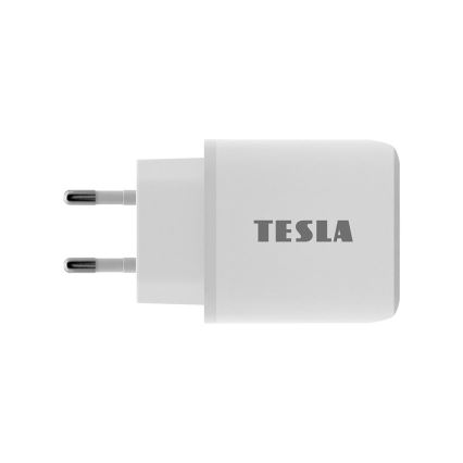 TESLA Electronics - Adaptateur de chargeur rapide Power Delivery 25W blanc