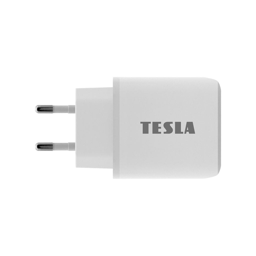 TESLA Electronics - Adapter voor snel opladen Power Delivery 25W wit
