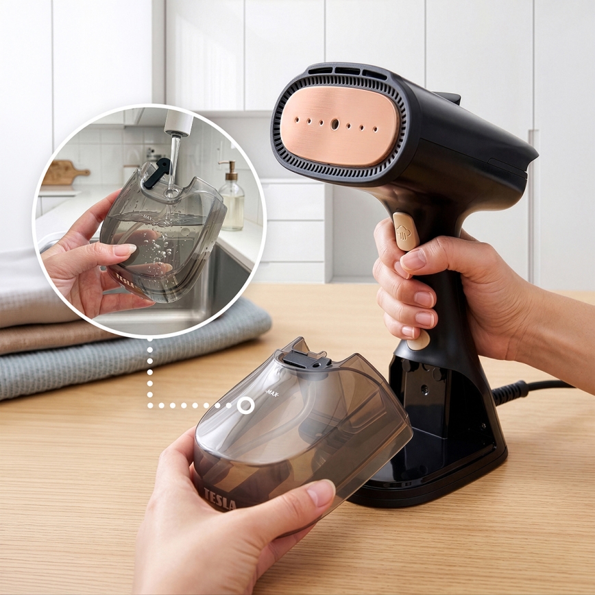 TESLA Electronics AeroGrip - 2-in-1 kledingstomer 1400W/230V
