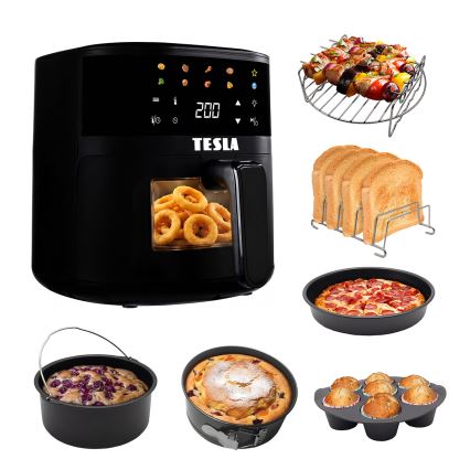 TESLA Electronics AirCook - Airfryer 4,4 l 1450W/230V zwart