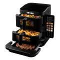 TESLA Electronics AirCook - Friteuse à air chaud à trois zones 14,5 l 2800W/230V noire
