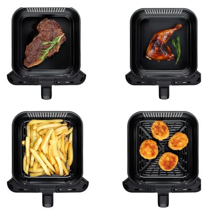 TESLA Electronics AirCook - Friteuse à air chaud numérique multifonctionnelle 11 l 2800 W/230 V noire