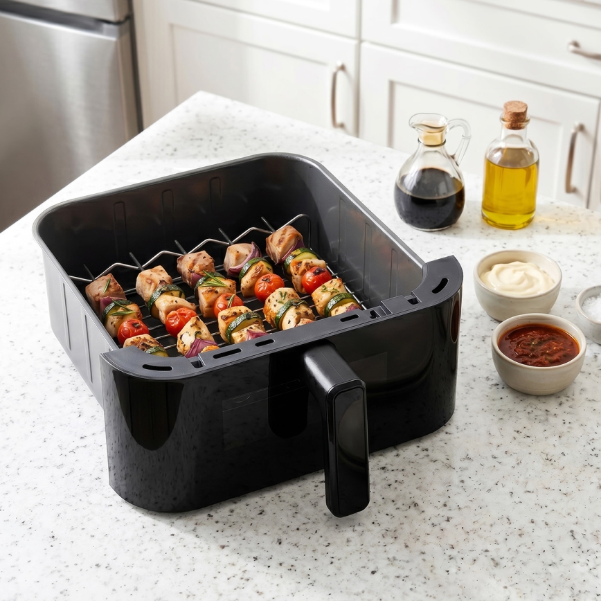 TESLA Electronics AirCook - 3-zone heteluchtfriteuse 14,5 l 2800 W/230 V zwart