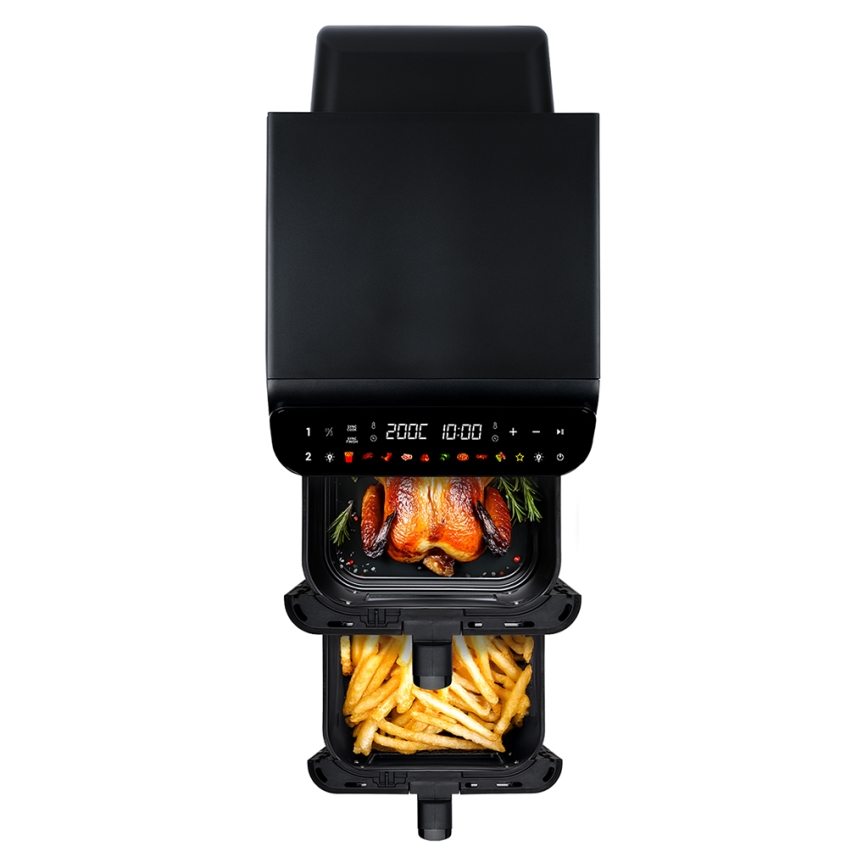 TESLA Electronics AirCook - Multifunctionele digitale heteluchtfriteuse 11 l 2800W/230V zwart