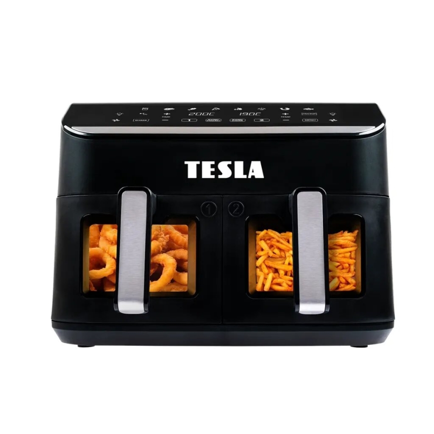 TESLA Electronics AirCook - Multifunctionele dubbele digitale heteluchtfriteuse 9 l 2400W/230V