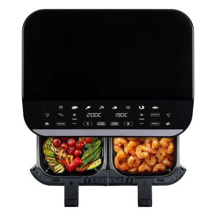 TESLA Electronics AirCook - Multifunctionele dubbele digitale heteluchtfriteuse 9 l 2400W/230V