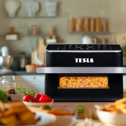 TESLA Electronics AirCook - Multifunctionele dubbele digitale heteluchtfriteuse 10 l 2400W/230V