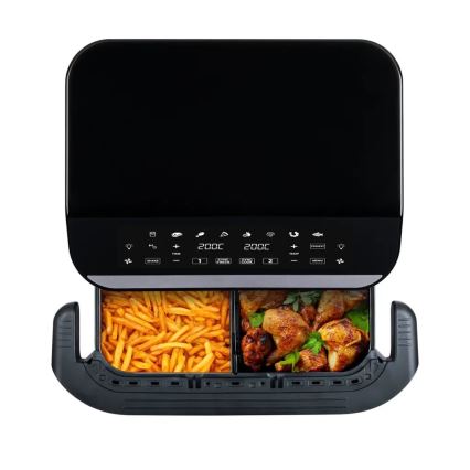 TESLA Electronics AirCook - Multifunctionele dubbele digitale heteluchtfriteuse 10 l 2400W/230V