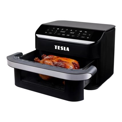 TESLA Electronics AirCook - Multifunctionele dubbele digitale heteluchtfriteuse 10 l 2400W/230V