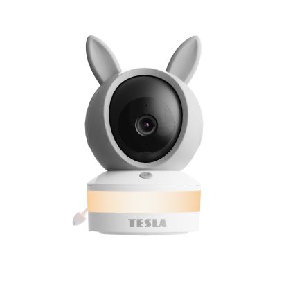 TESLA Electronics Bambino - Slimme babyfoon 4 MP 2560p 5V Wi‑Fi Tuya grijs/wit