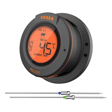 TESLA Electronics Cook - Thermomètre numérique pour viande avec sonde 0-400 °C, 2xAA, IP65