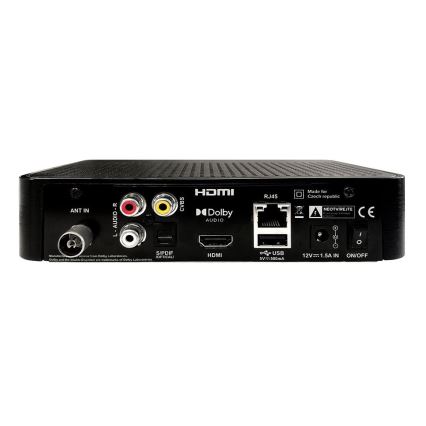 TESLA Electronics - DVB-T2 H.265 (HEVC) ontvanger met HbbTV 12V + afstandsbediening