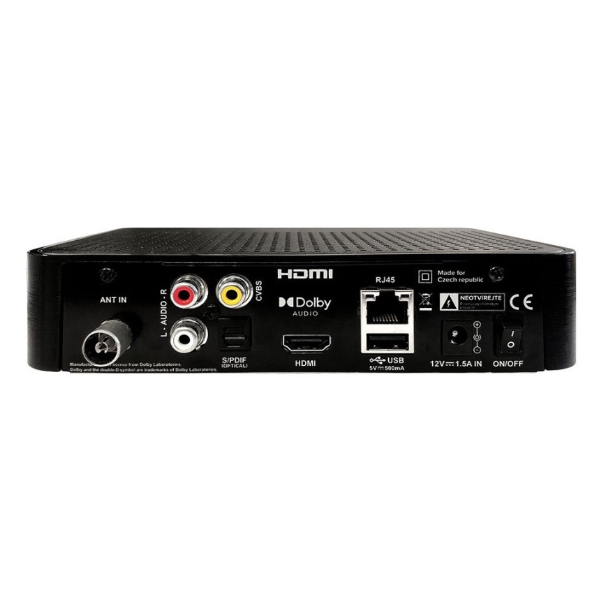 TESLA Electronics - DVB-T2 H.265 (HEVC) ontvanger met HbbTV 12V + afstandsbediening