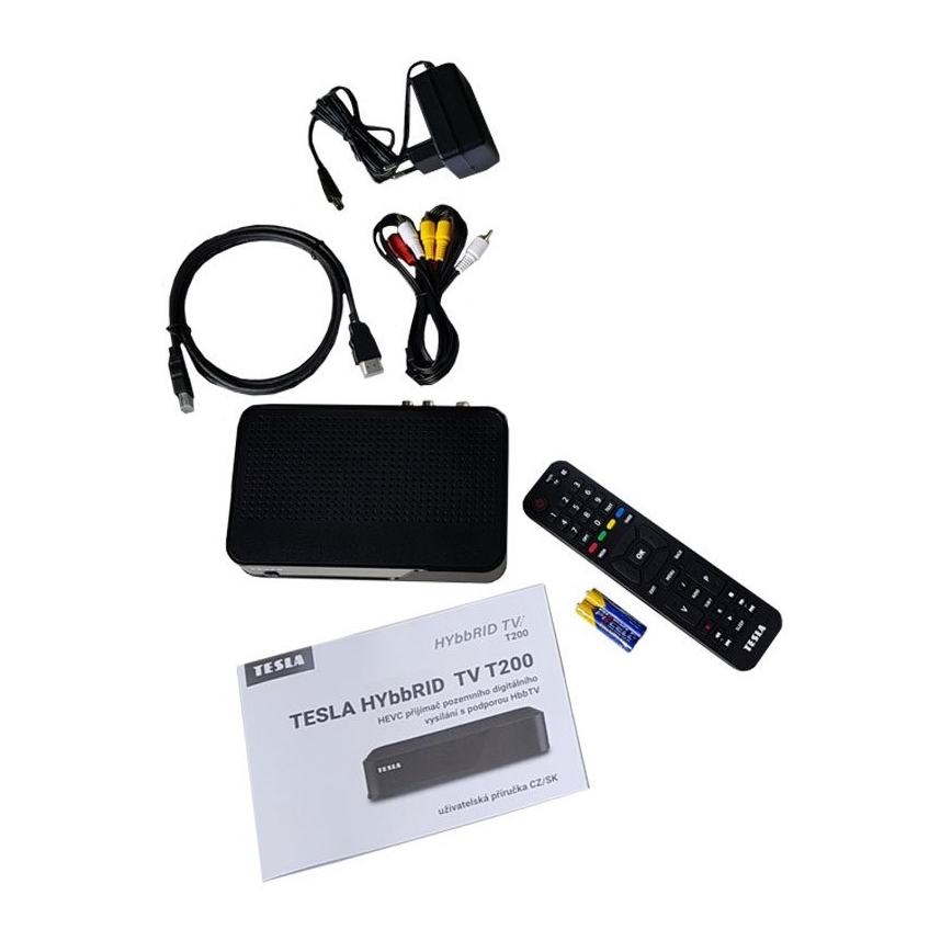 TESLA Electronics - DVB-T2 H.265 (HEVC) ontvanger met HbbTV 12V + afstandsbediening