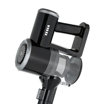 TESLA Electronics PureStar - Flexibele snoerloze steelstofzuiger 2in1 150W/2200 mAh zwart