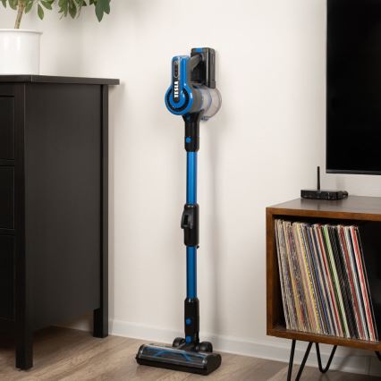 TESLA Electronics PureStar - Flexibele snoerloze steelstofzuiger 3in1 300W/2200 mAh zwart/blauw