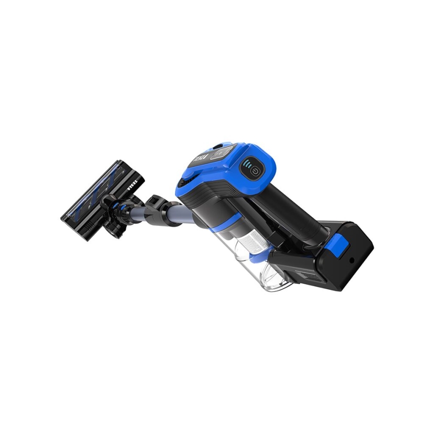 TESLA Electronics PureStar - Flexibele snoerloze steelstofzuiger 3in1 300W/2200 mAh zwart/blauw
