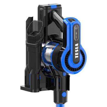 TESLA Electronics PureStar - Flexibele snoerloze steelstofzuiger 3in1 300W/2200 mAh zwart/blauw